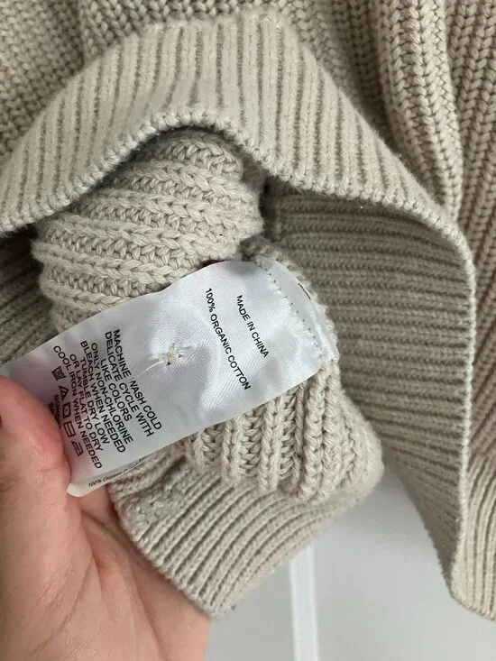 Quince Fisherman Cotton Boxy Cropped Cardigan - Picture 5 of 5